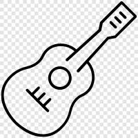 ukulele, acoustic guitar, beginner guitar, chords icon svg