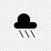 umbrellas, thunderstorms, rainbow, weather icon svg