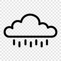 umbrellas, precipitation, clouds, thunderstorms icon svg