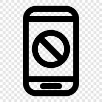 unblock phone, blocked mobile, unblock mobile, blocked smartphone icon svg