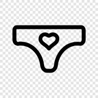 underwear, cotton panties, leggings, thongs icon svg