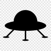 unerklärte Phänomene, nicht identifizierte Flugobjekte, ufo Sichtungen, ufo Untersuchungen symbol