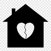 unhappy, unhappy house, unhappy family, unhappy home icon svg