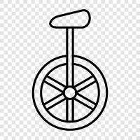 unicycle riding, unicycling, unicycle tricks, Unicycle icon svg