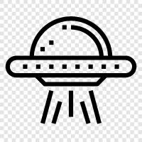 unidentified flying object, flying saucer, ufo sighting, extraterrestrial icon svg