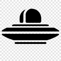 unidentified flying object, UFO, alien, extraterrestrial icon svg