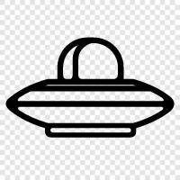 unidentified flying objects, flying saucers, aliens, space icon svg