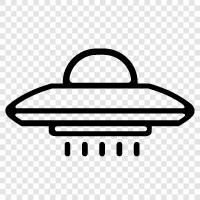 unidentified flying objects, flying saucer, unidentified aircraft, unidentified flying objects in icon svg