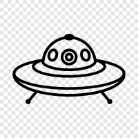 nicht identifizierte fliegende Objekte, UFOs, fliegende Untertassen, außerirdische symbol