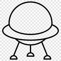 unidentified flying objects, ufo sightings, alien, extraterrestrial icon svg