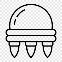 unidentified flying objects, ufo sightings, flying saucers, alien icon svg