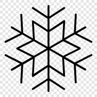 unique, beautiful, snowflake, snowflakes icon svg