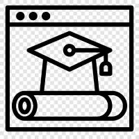 university, degree, diploma, education icon svg