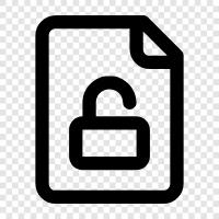 Unlock File Software, Unlock File For PC, Unlock File For Mac, Unlock icon svg