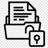 Unlock Files, Password Recovery, File Encryption, File Unlock icon svg