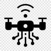 unmanned aerial vehicle, aerial vehicle, unmanned aerial vehicle technology, AI drone icon svg