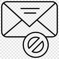 unsolicited email, junk email, phishing email, malicious email icon svg