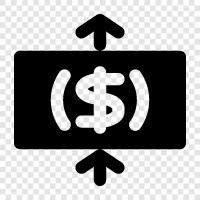 Dollar, Price, Increase, Trading icon svg