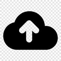 Upload auf Cloud, Upload auf FTP, Upload auf S3, Cloud Upload symbol