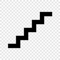 Upstairs, Downstairs, Ladder, Railing icon svg