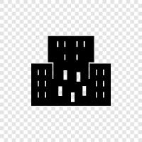 urban, settlement, city, town icon svg