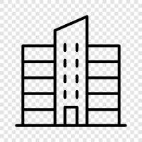 urban, downtown, city life, architecture icon svg