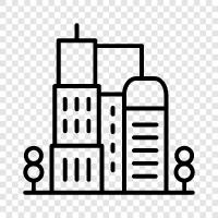 urban, municipality, cityscape, skyline icon svg