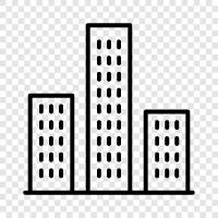 urban, metropolitan, cityscape, architecture icon svg