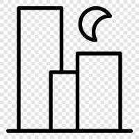 urban, municipality, population, density icon svg