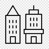 urban, living, downtown, nightlife icon svg