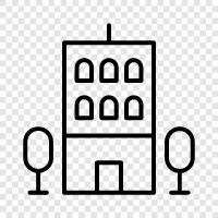 urban, metropolitan, downtown, architecture icon svg