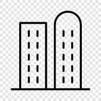 urban, city life, city planning, cityscape icon svg