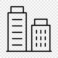 urban, municipality, town, cityscape icon svg