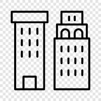 urban, municipality, downtown, neighborhoods icon svg