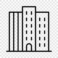 urban, metropolitan, downtown, business icon svg