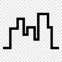 urban landscape, cityscape, urban planning, cityscape photography icon svg