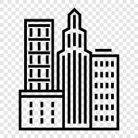 urban landscape, cityscape, skyline, urban icon svg