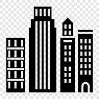 urban landscape, architecture, skyline, planning icon svg