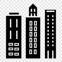 urban landscape, cityscape, architecture, architecture design icon svg