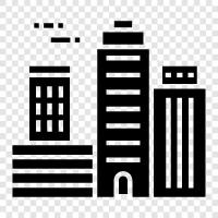 urban landscape, cityscape, urban planning, cityscape design icon svg