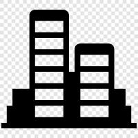 urban, architecture, cityscape, downtown icon svg