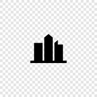 urban, downtown, district, neighborhood icon svg