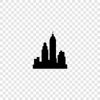 urban, town, suburb, downtown icon svg