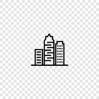 Urban, Architecture, Cityscape, Urban Planning icon svg