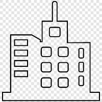 urban, metropolitan, downtown, neighborhood icon svg