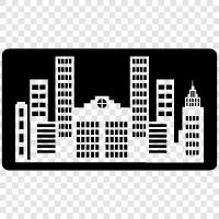 urban, municipality, cityscape, skyline icon svg