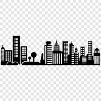 Urban, Architecture, Urban Planning, Buildings icon svg