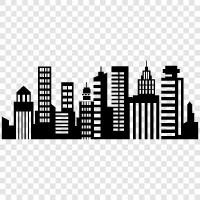 urban, metropolitan, city life, city culture icon svg