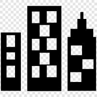 urban, metropolitan, built up, populated icon svg