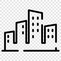 urban, municipality, metropolis, downtown icon svg